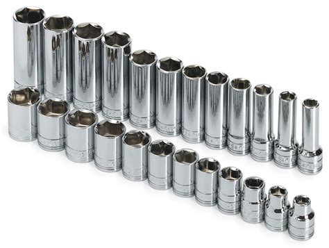 sk 3 8 drive socket set in metal box|sk sockets individual.